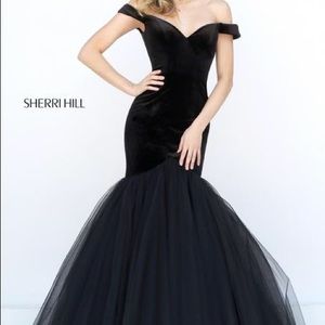 Sherri Hill black size 6 pageant prom gown